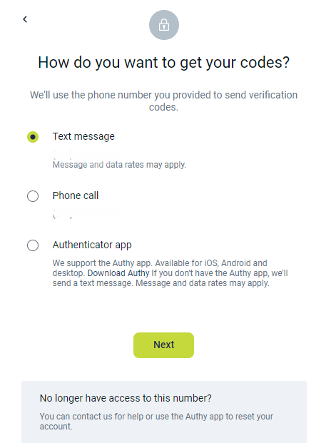 two-factor screenshot